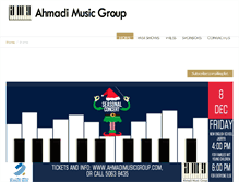 Tablet Screenshot of ahmadimusicgroup.com